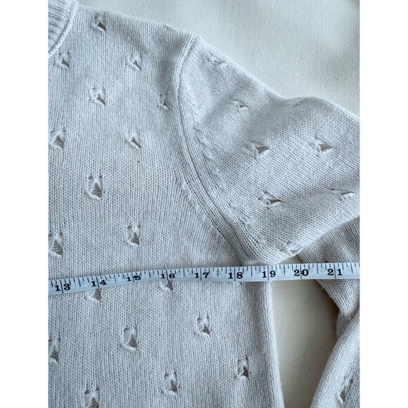 Inhabit Cashmere Pointelle Crew Neck, size XS - Picture 9 of 10